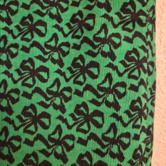 J. Crew Holiday Christmas Ribbon Bow Corduroy Pants: Unique Fun Statement Piece - Picture 3 of 5